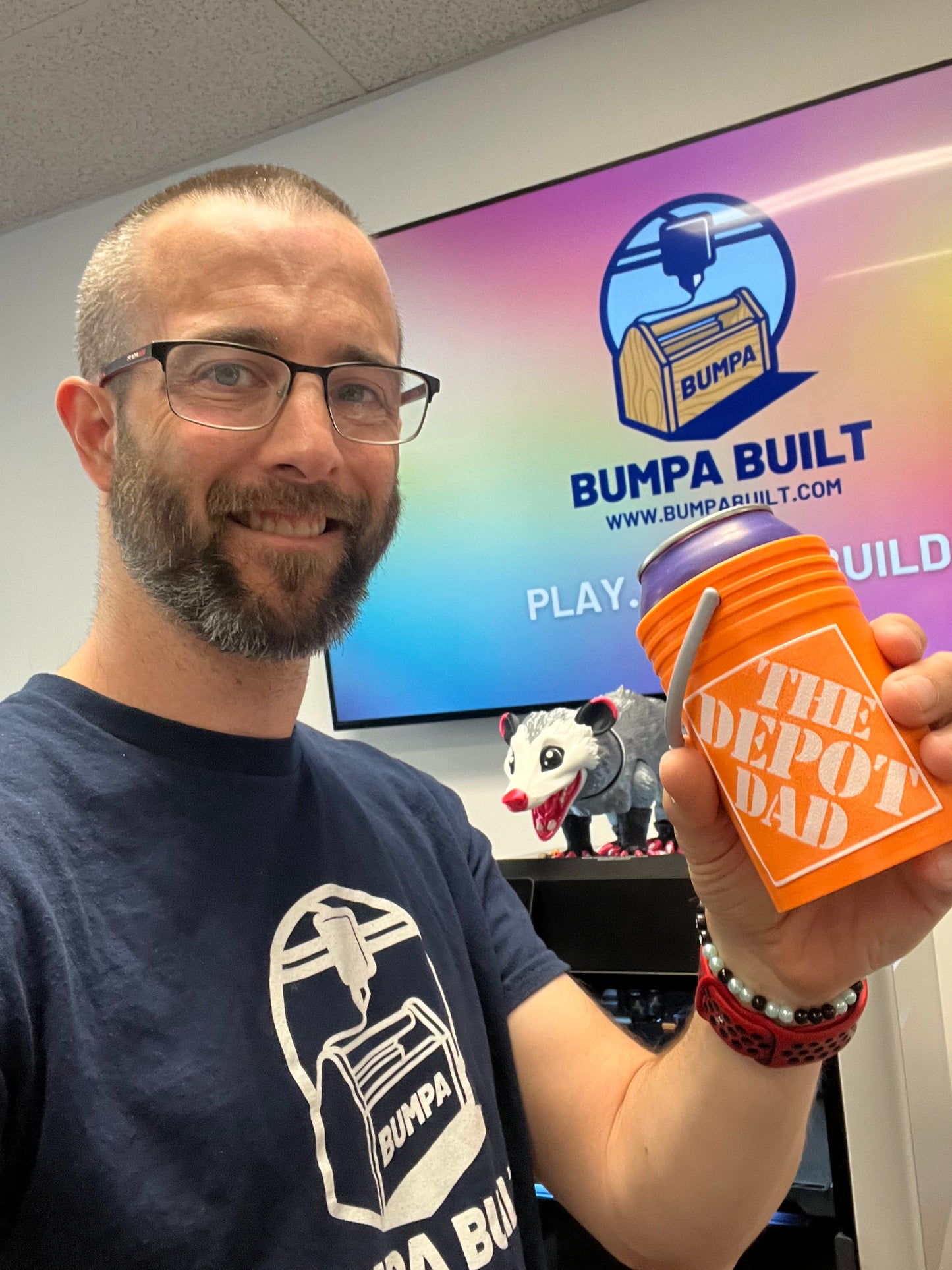 The Depot Dad Coozie – 3D Printed Mini Bucket Can Holder with Handle | Father’s Day Gift for DIY Dads