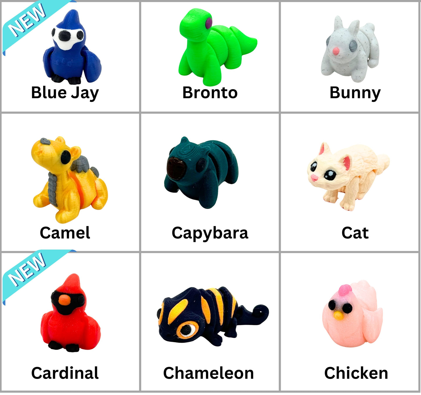 Mini Fidget Animals 5 Pack