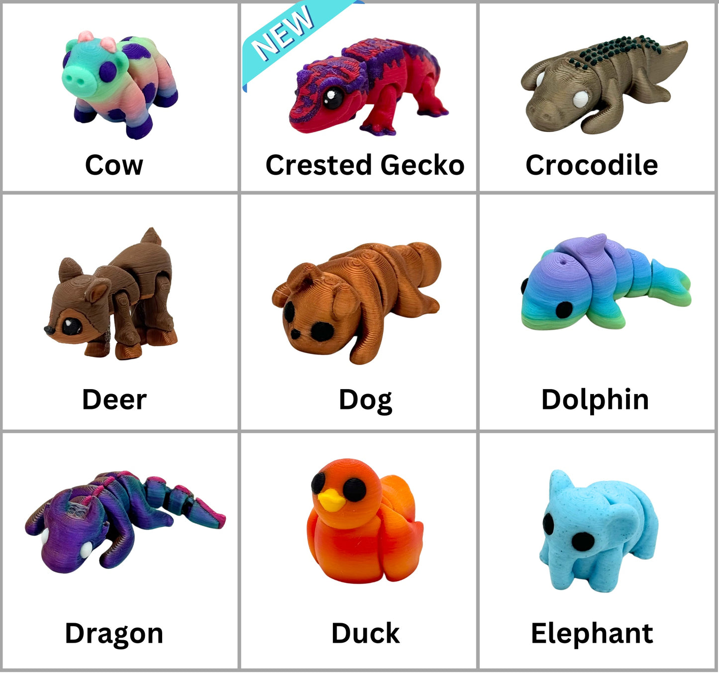 Mini Fidget Animals 5 Pack