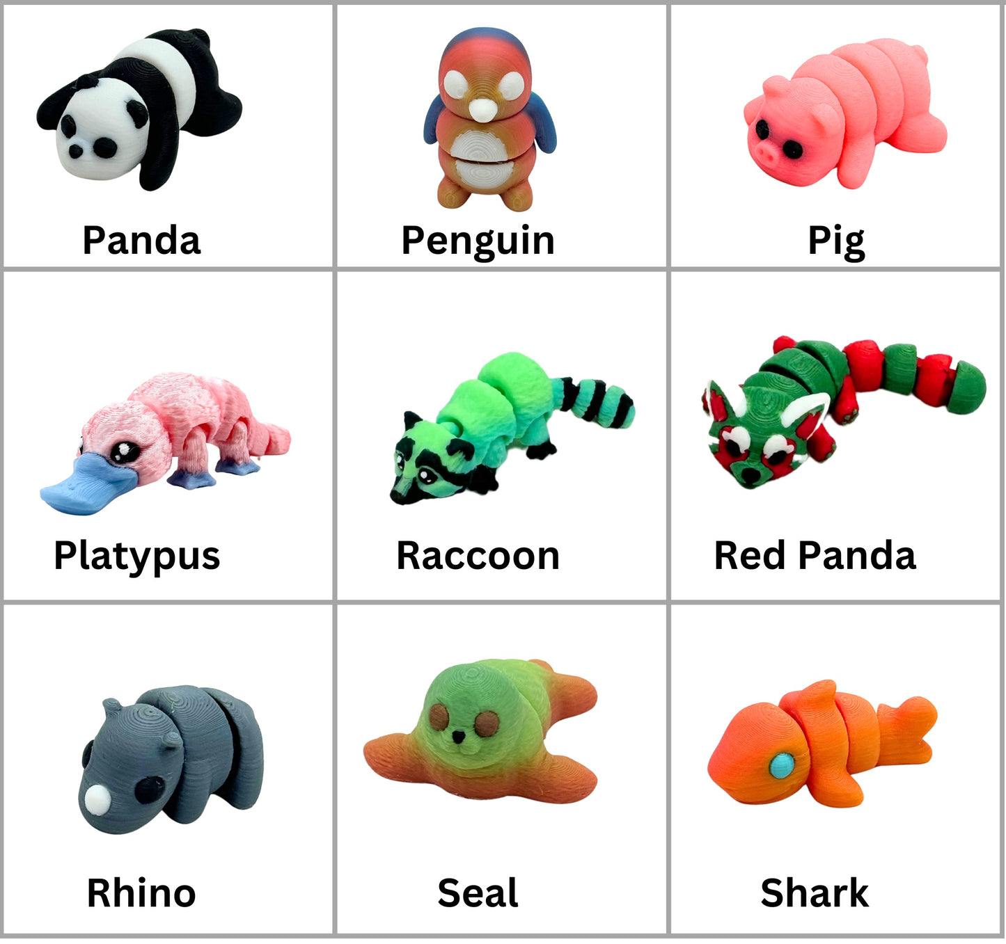 Mini Fidget Animals 5 Pack