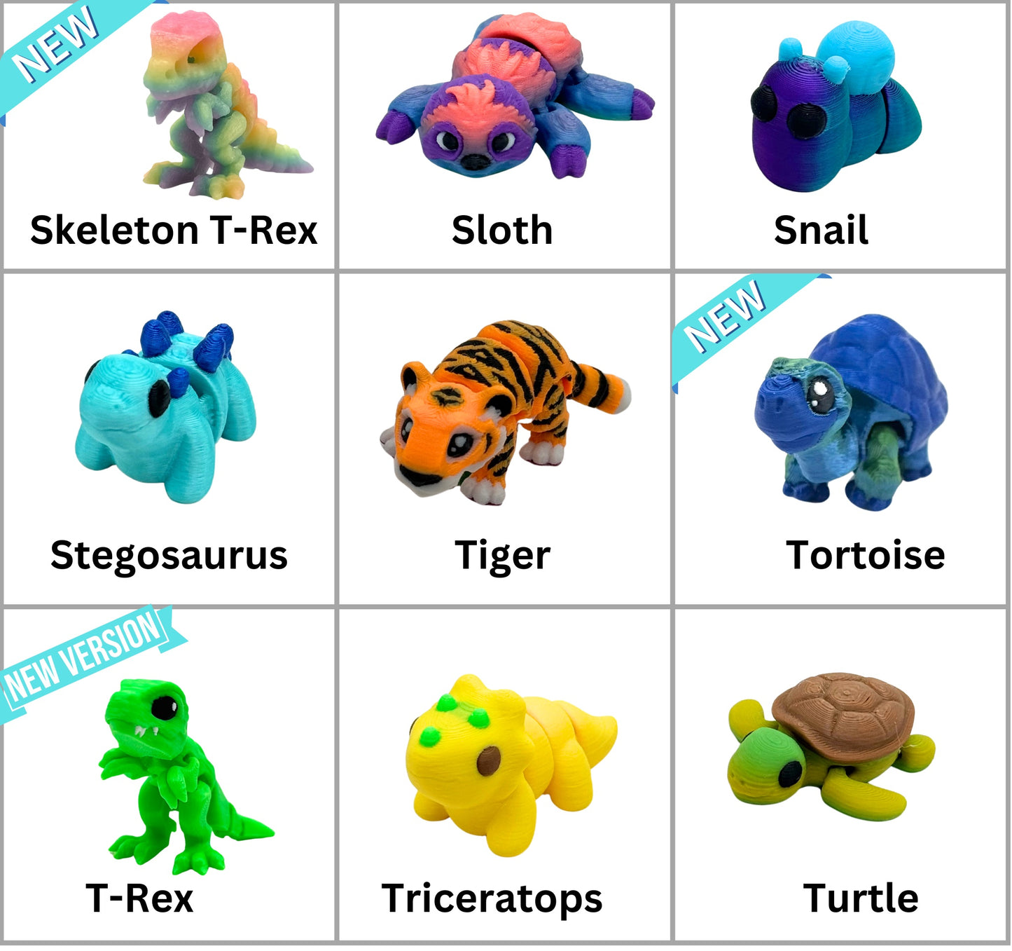 Mini Fidget Animals 5 Pack
