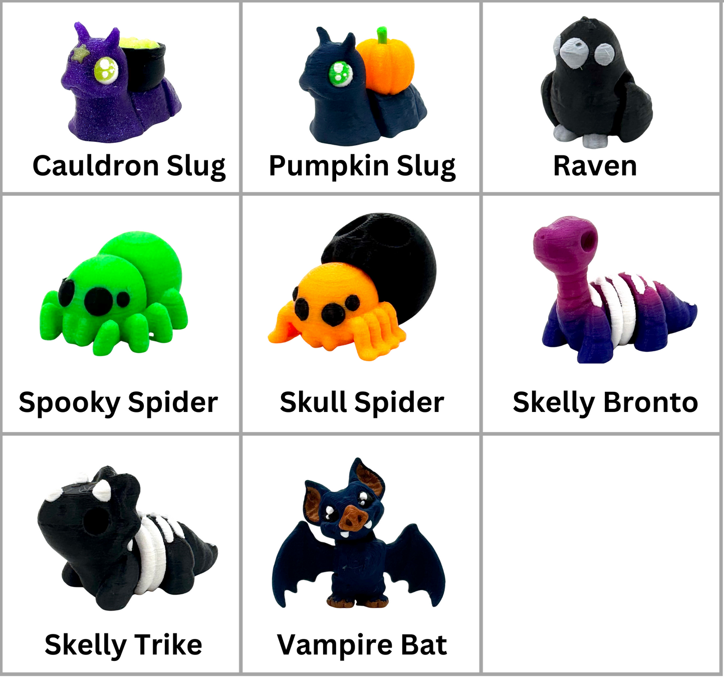 Halloween Buckets for Mini 3D Prints, Candy, or Other Treats