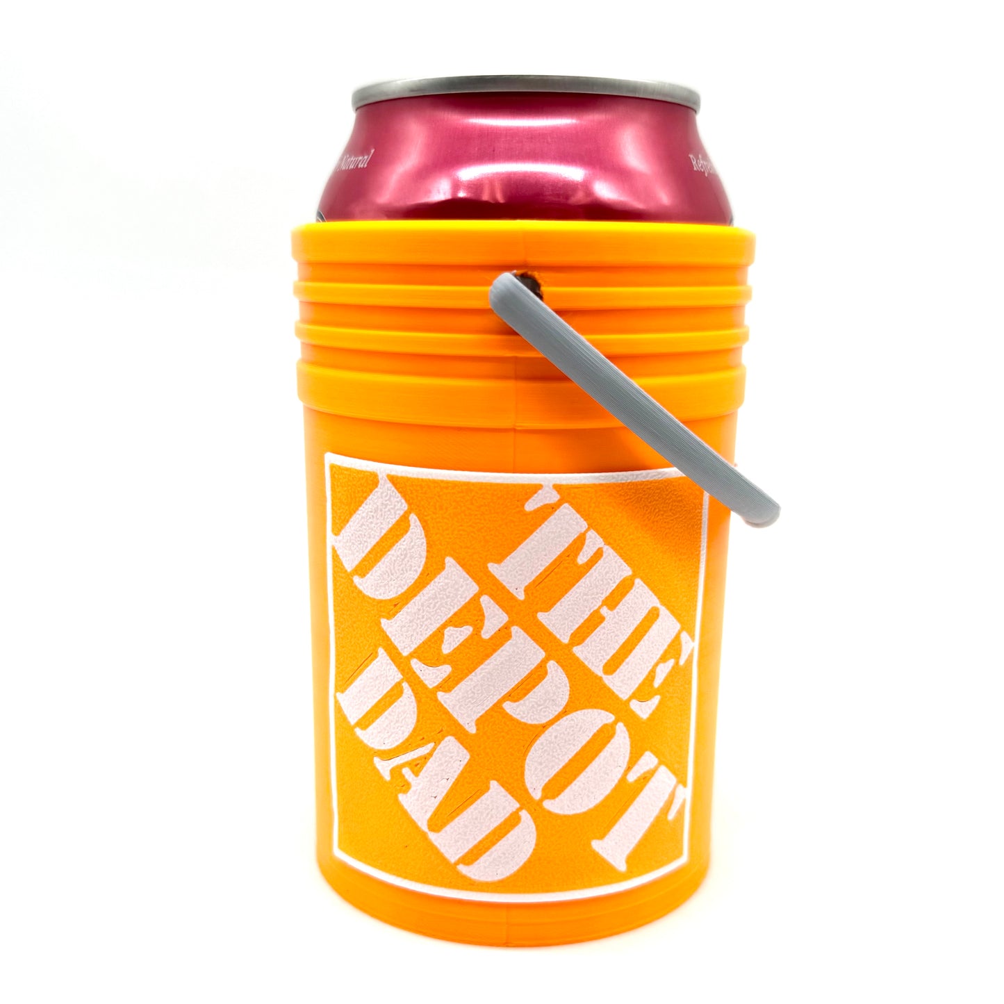 The Depot Dad Coozie – 3D Printed Mini Bucket Can Holder with Handle | Father’s Day Gift for DIY Dads