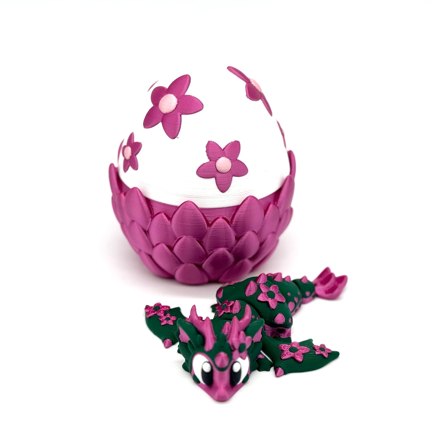 Cherry Blossom Dragon with Egg