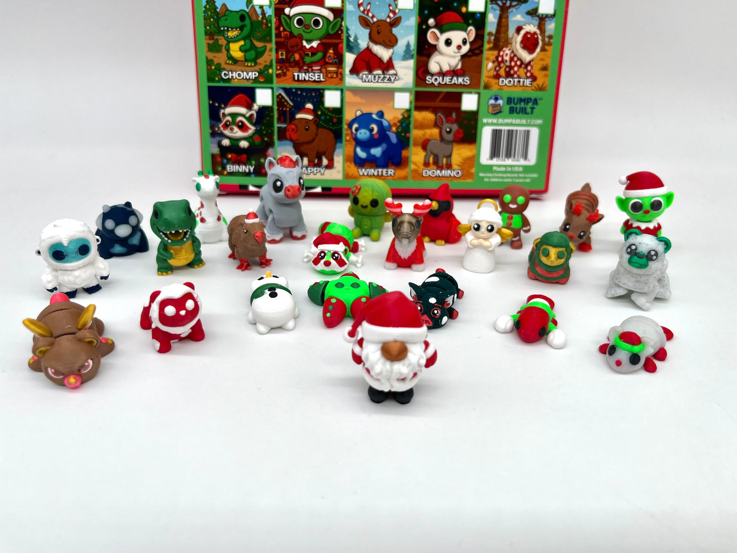 Bumpa Minis Advent Calendar: 24 days of Exclusive Holiday Articulating Figurines
