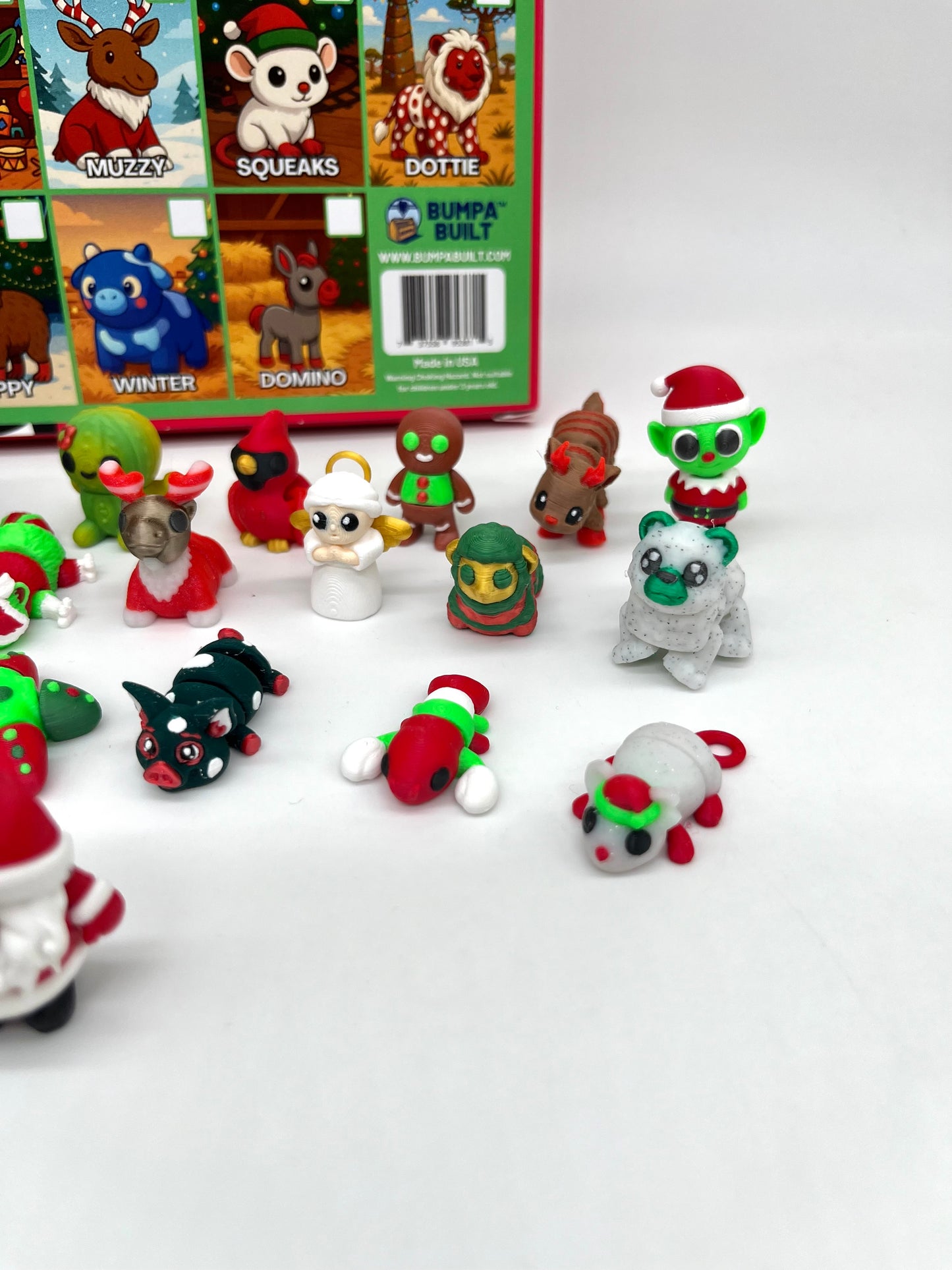 Bumpa Minis Advent Calendar: 24 days of Exclusive Holiday Articulating Figurines