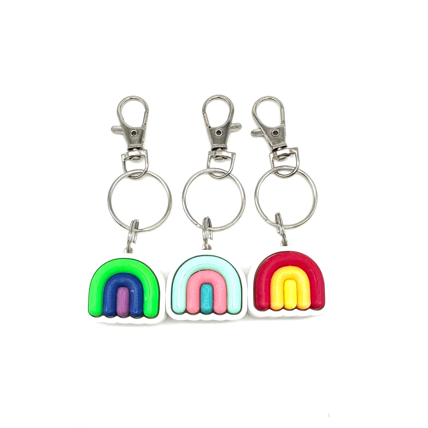 Rainbow Clicker Keychain