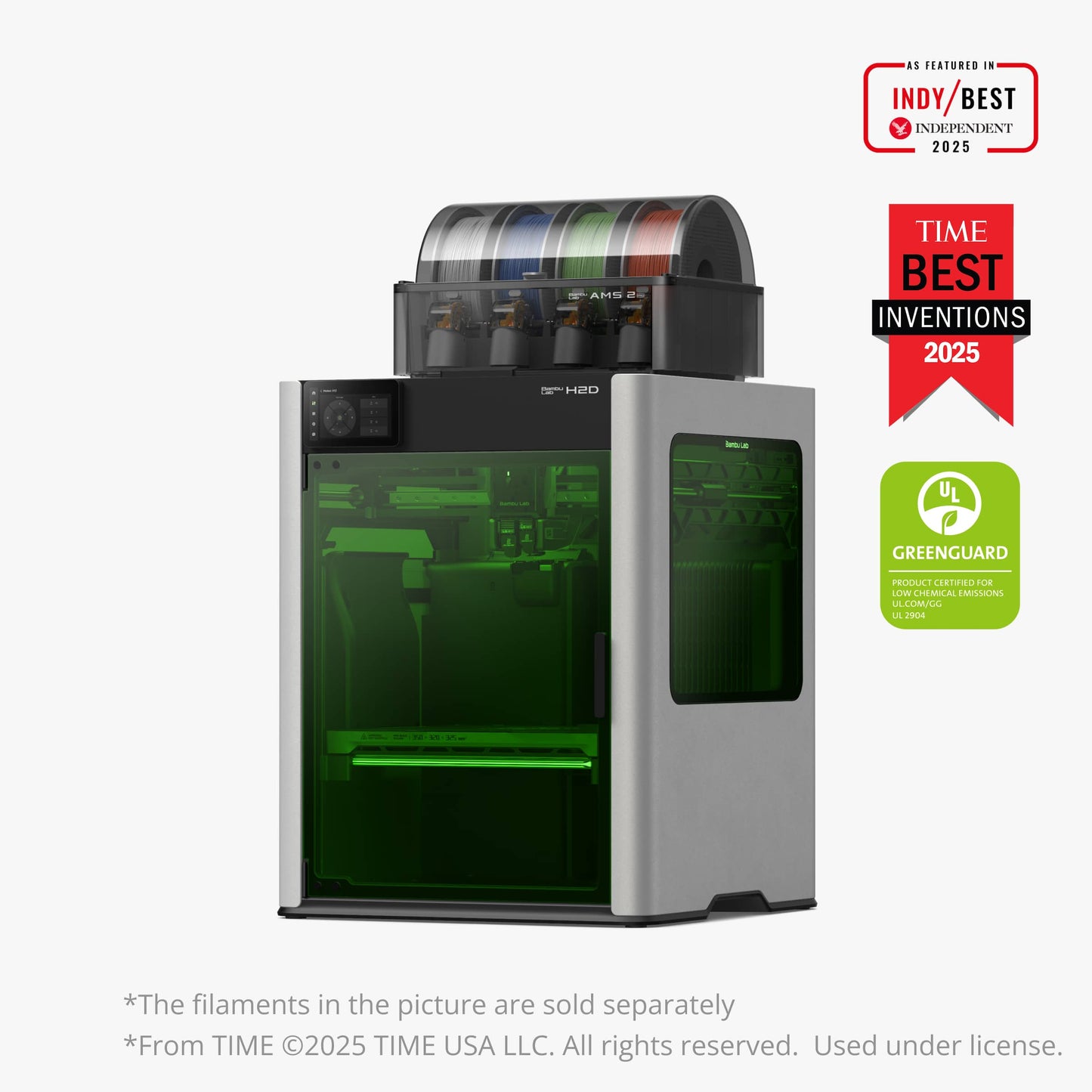 Bambu Lab H2D 3D Printer — Professional Dual-Extrusion & Laser Cutting in One