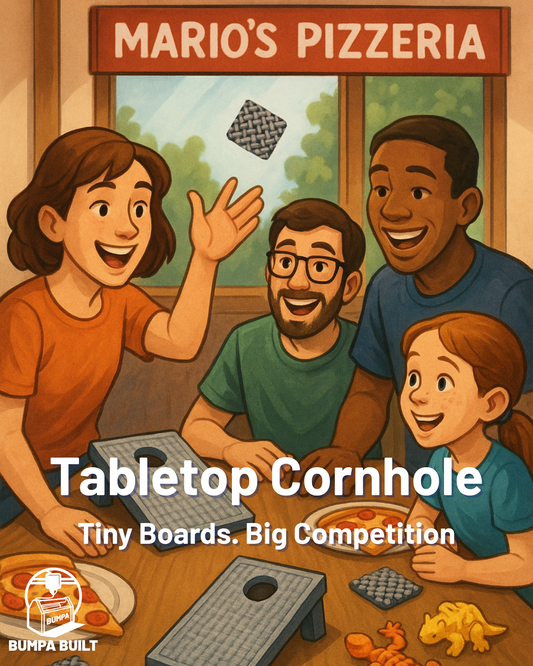 Tabletop Cornhole: Tiny Boards. Big Competition.