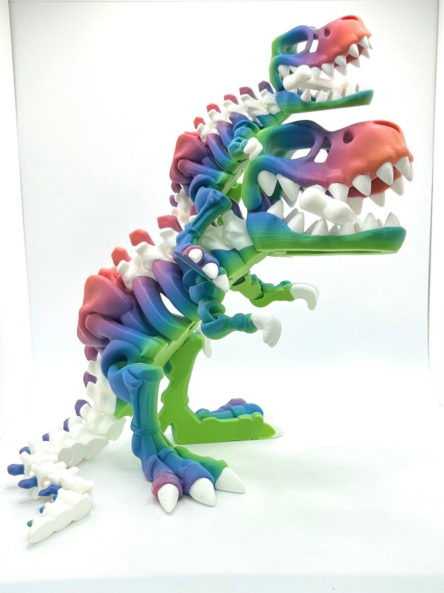 2 Color TRex Skeleton