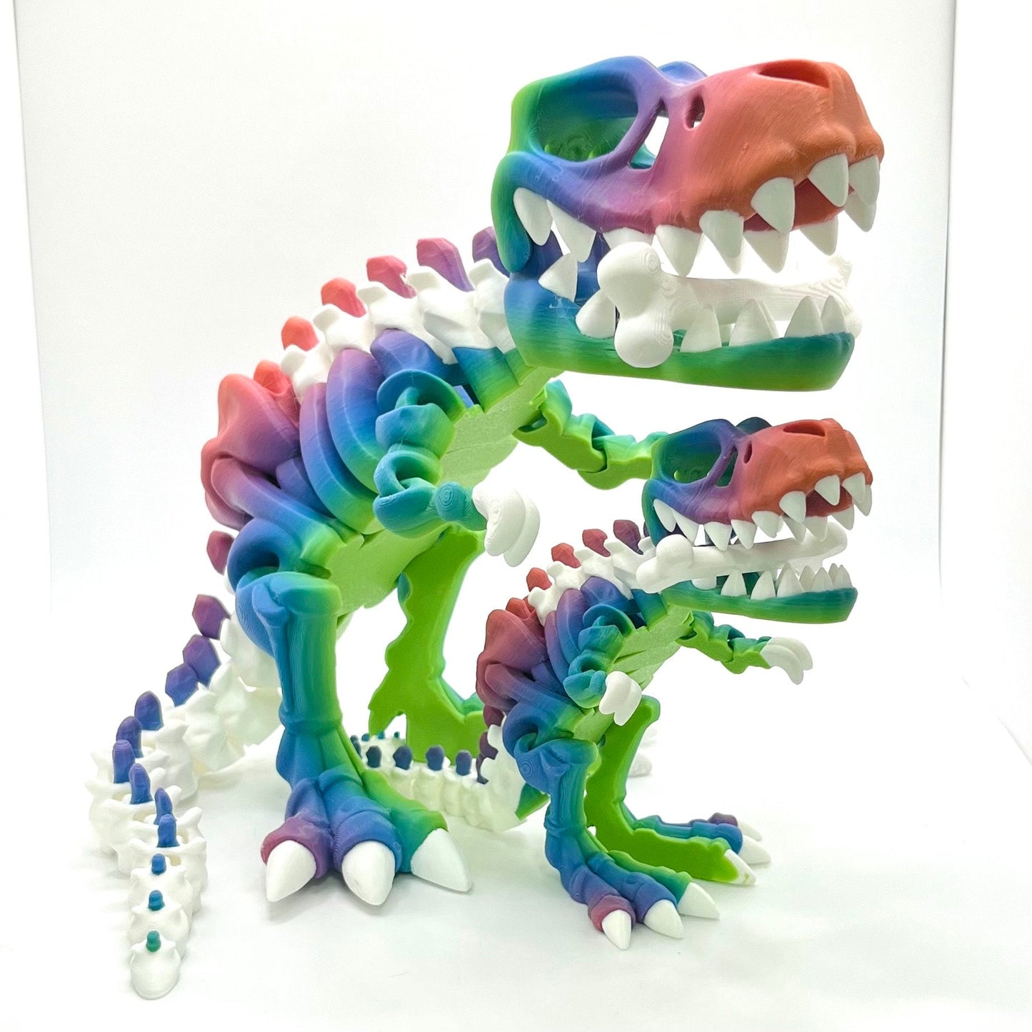 2 Color TRex Skeleton