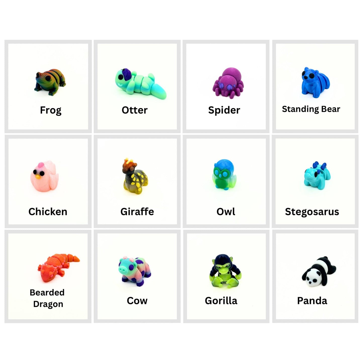 Mini Fidget Animals 5 Pack