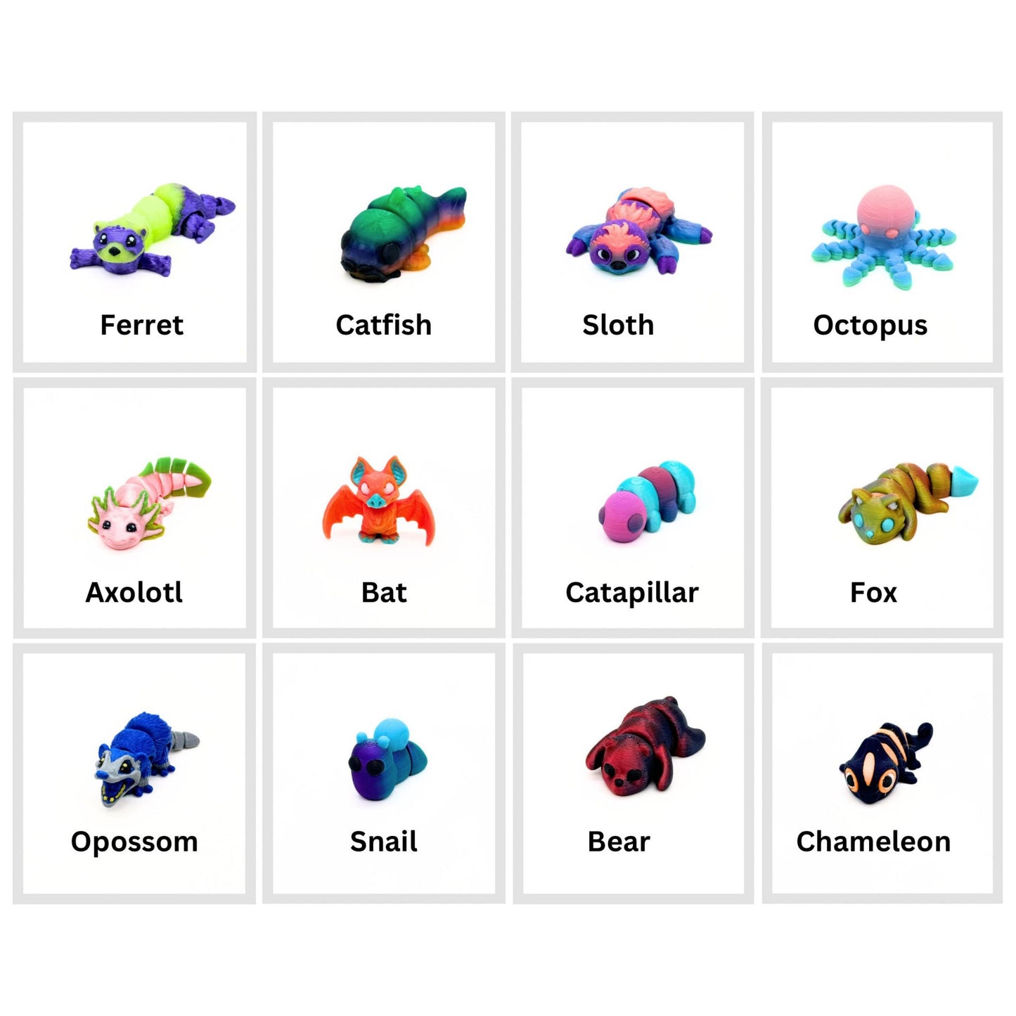 Mini Fidget Animals 5 Pack