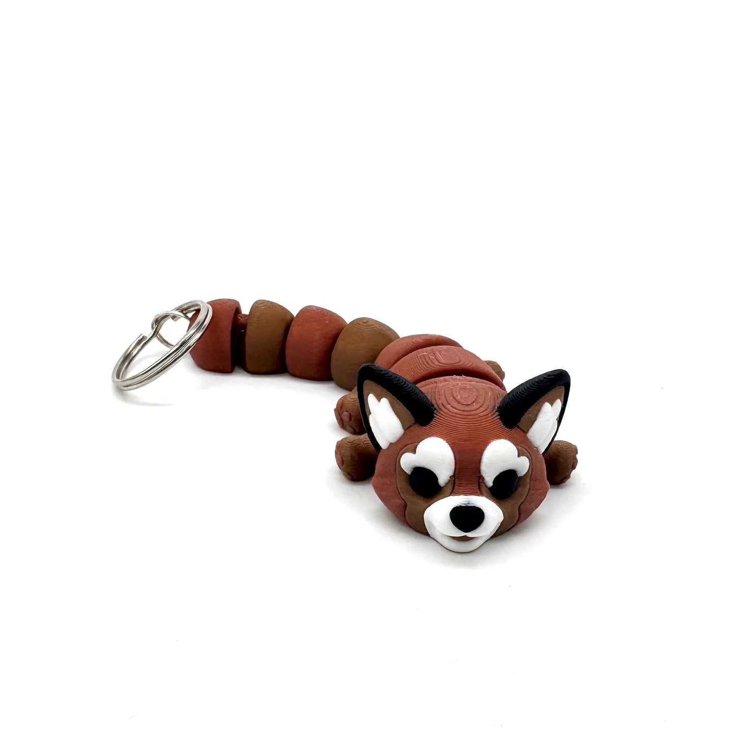 Articulating fidget Keychain, Opossum, Bearded Dragon, Axolotl, Dinosaur, Tiger, Dragonfly, Red Panda, Duck, Rainbow Gecko