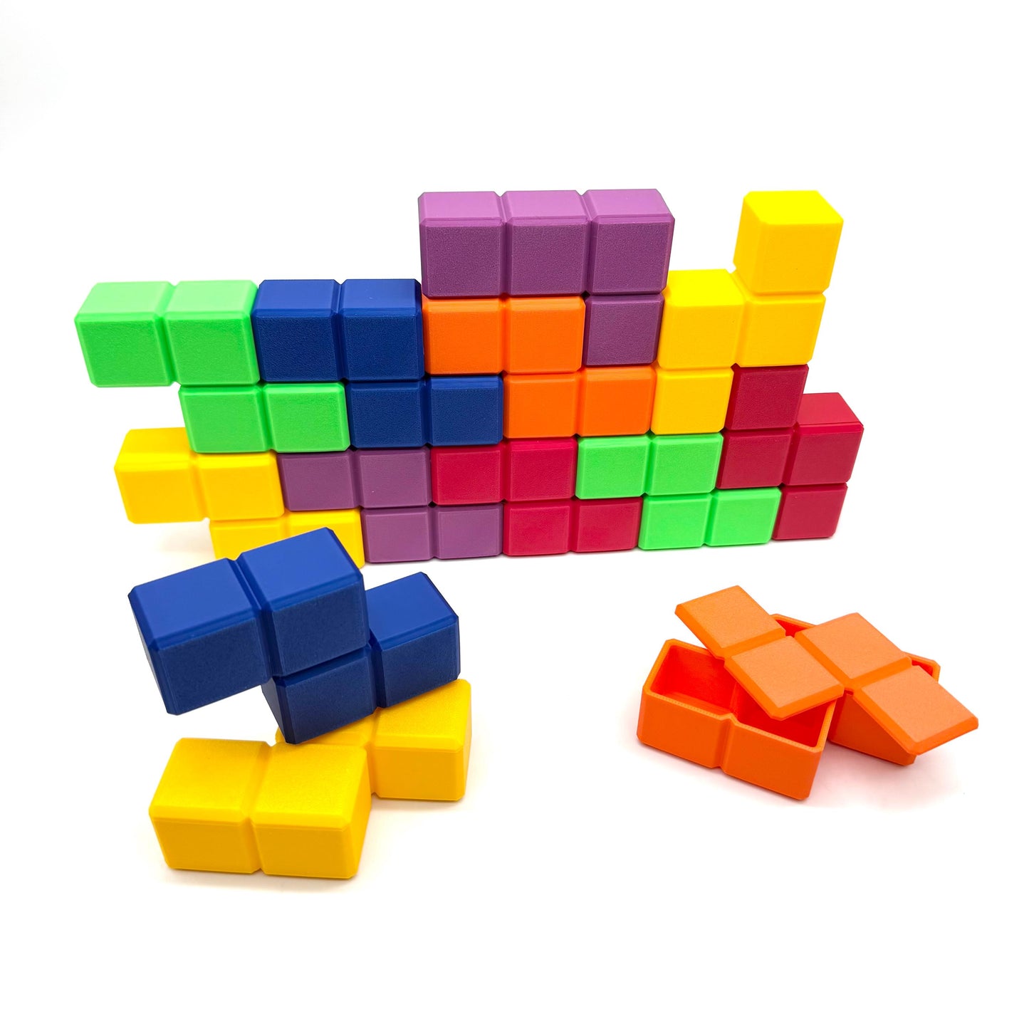 Puzzle Block Mini Figure Containers