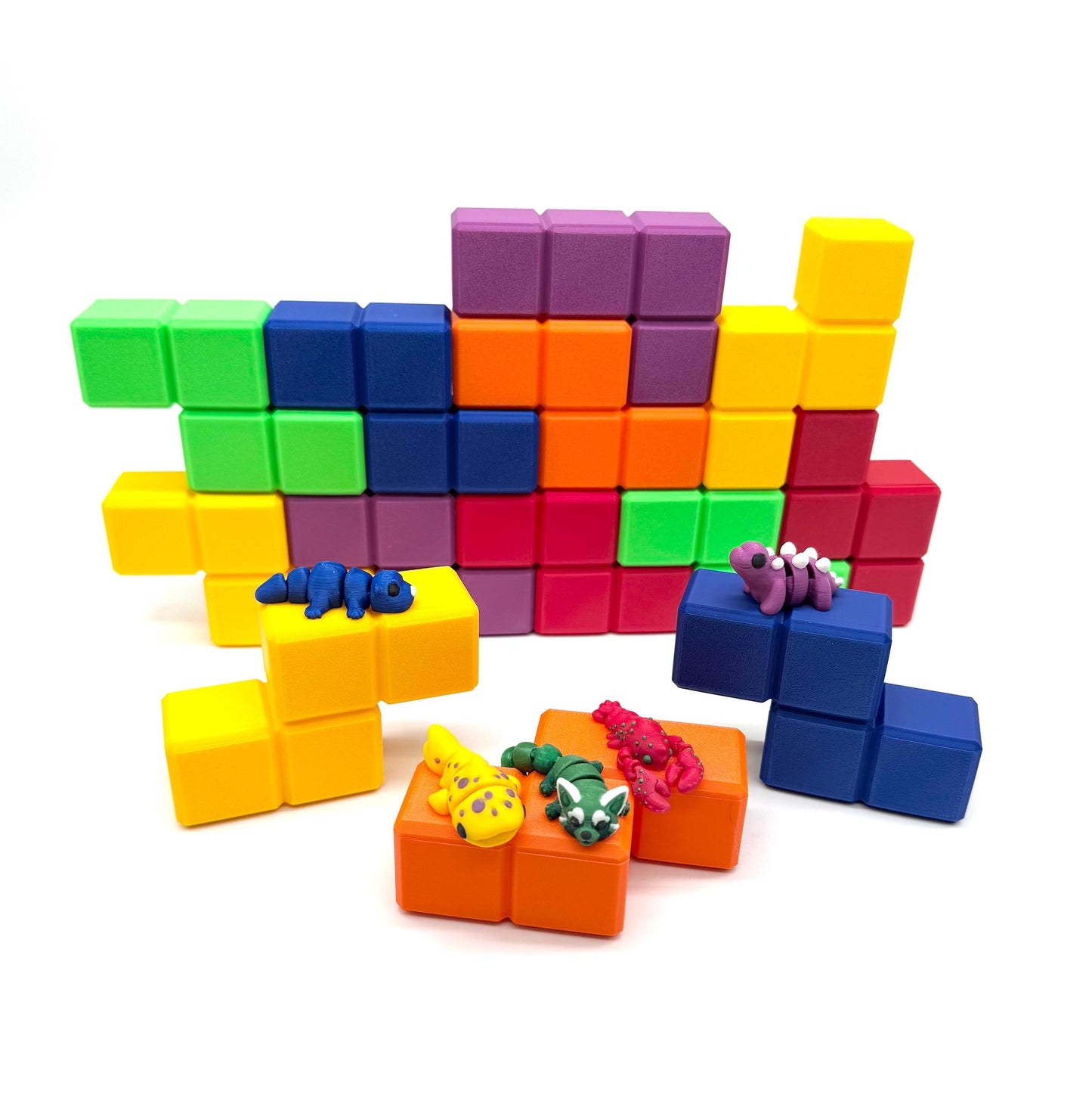 Puzzle Block Mini Figure Containers