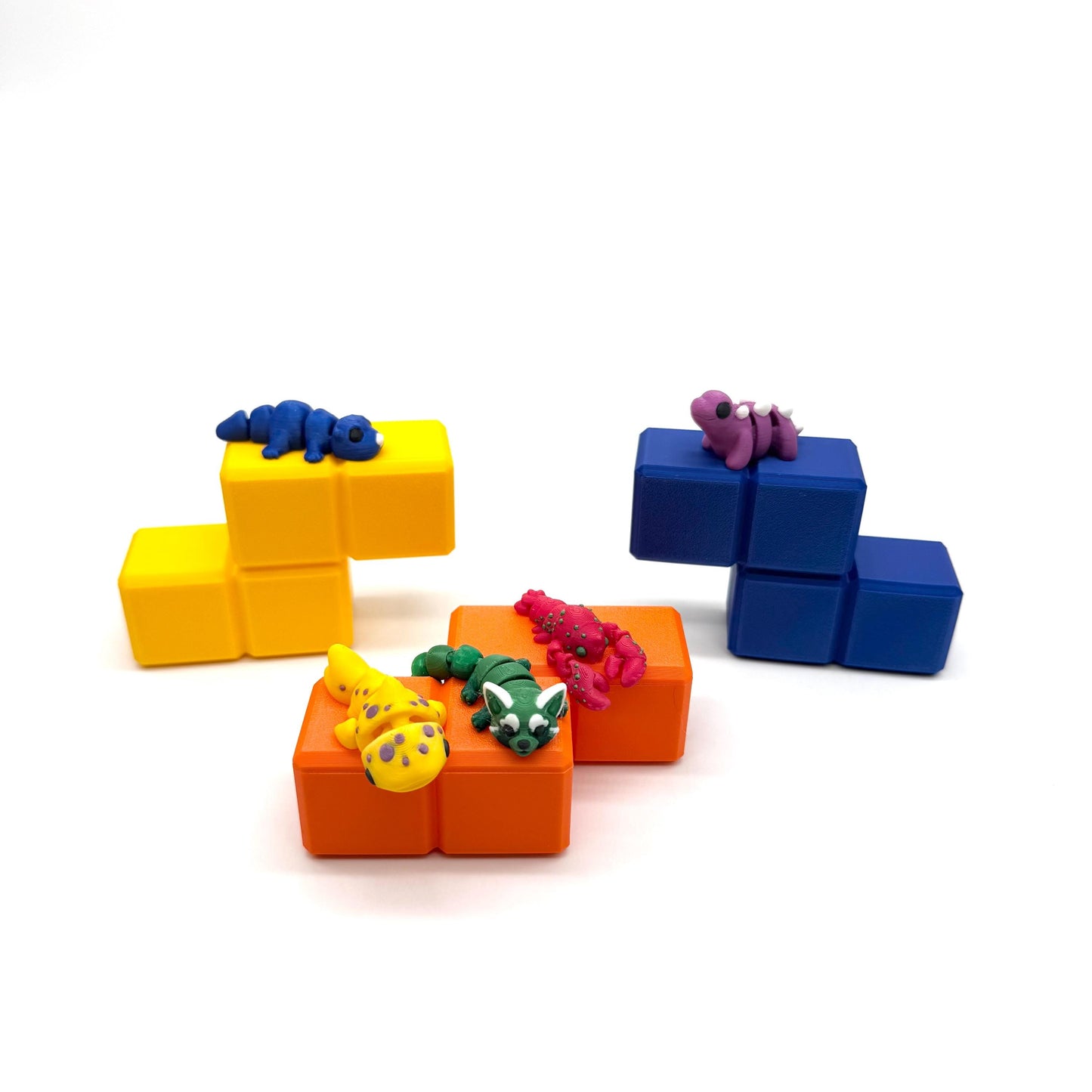 Puzzle Block Mini Figure Containers